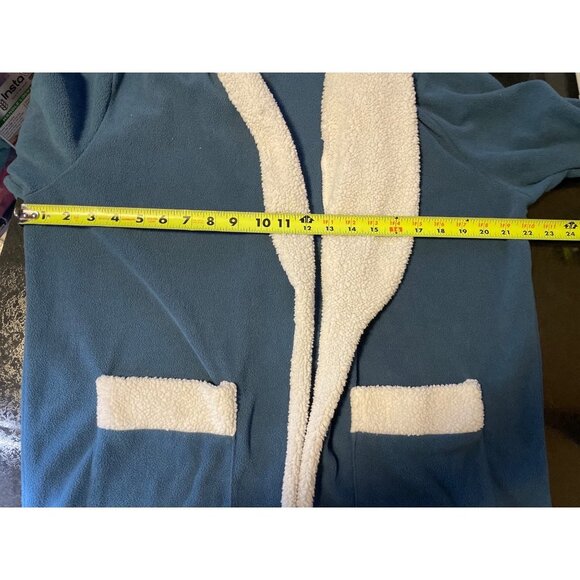 CW Classics Blue Lightweight Sherpa Trim Fleece Jacket Sz M - Picture 7 of 10